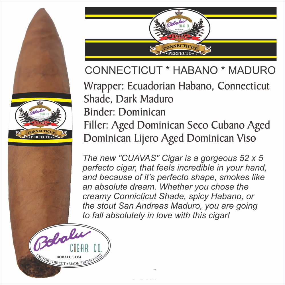 Cuavas Perfecto Connecticut habano Maduro - (Wholesale)