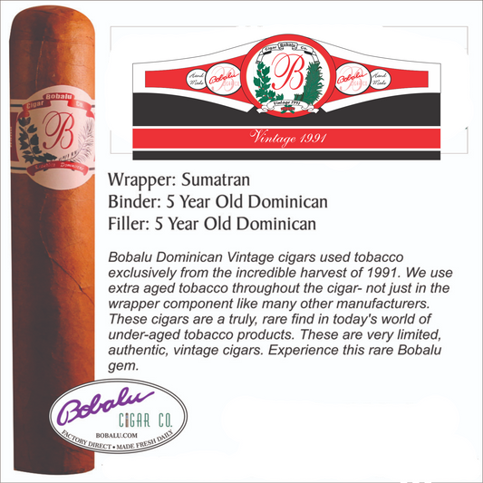 Vintage 1991 Domincan Sumatran - (Wholesale)