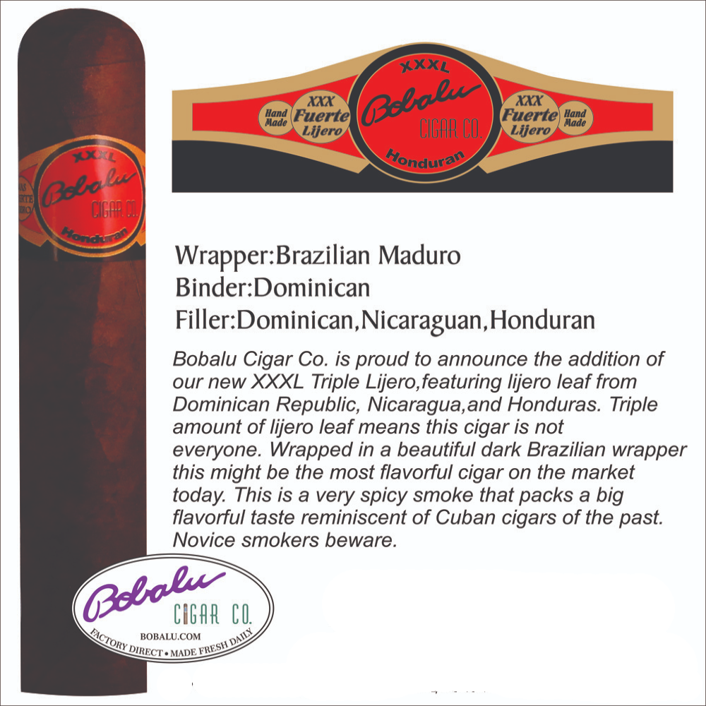 Triple Lijero XXXL Domincan Nicaraguan Honduran Habano - (Wholesale)