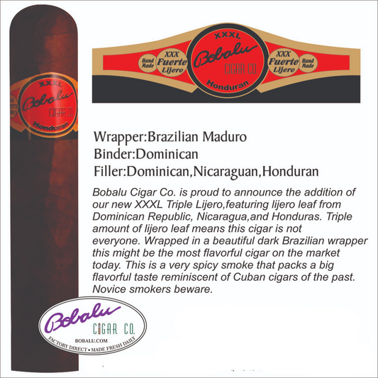 Triple Lijero XXXL Domincan Nicaraguan Honduran Habano - (Wholesale)